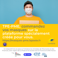 Communiqué - La plateforme « masques-pme.laposte.fr » s’étend aux entreprises de 50 à 249 salariés